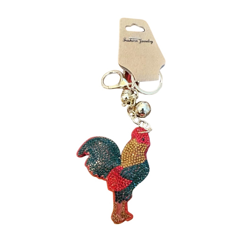 Colorful Rooster Keychain‎